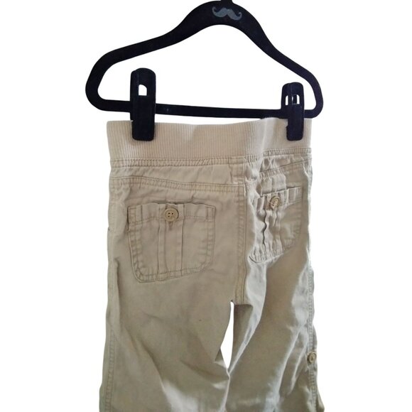 Children’s Place Size 5 Cargo Pants Girls Beige Convertible Adjustable Waist - Picture 8 of 10